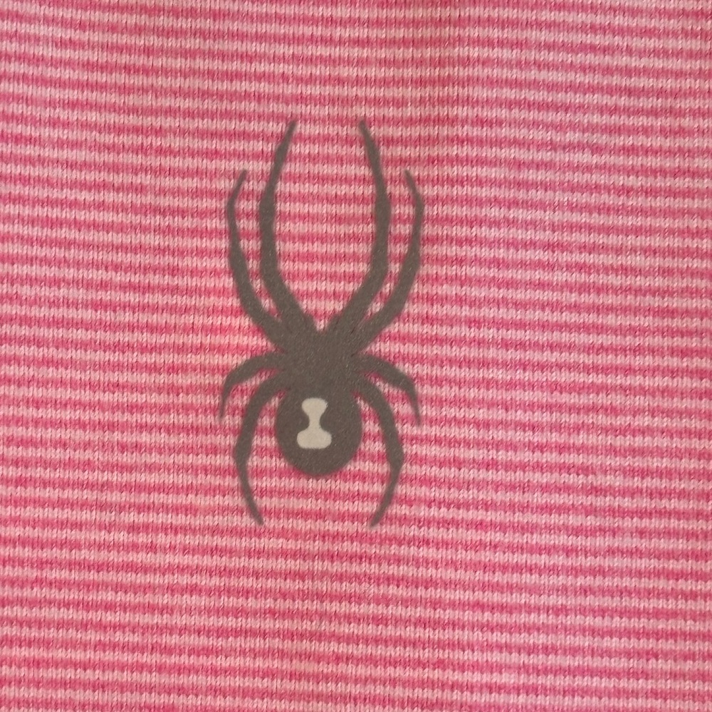 Spider Women’s Long Sleeve Crew Neck Top Pink/white stripped Sz XS NWT. PTP 16” - Picture 7 of 9